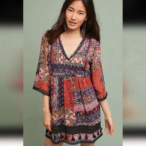 Anthropologie by Ranna Gill Milena Tunic Dress